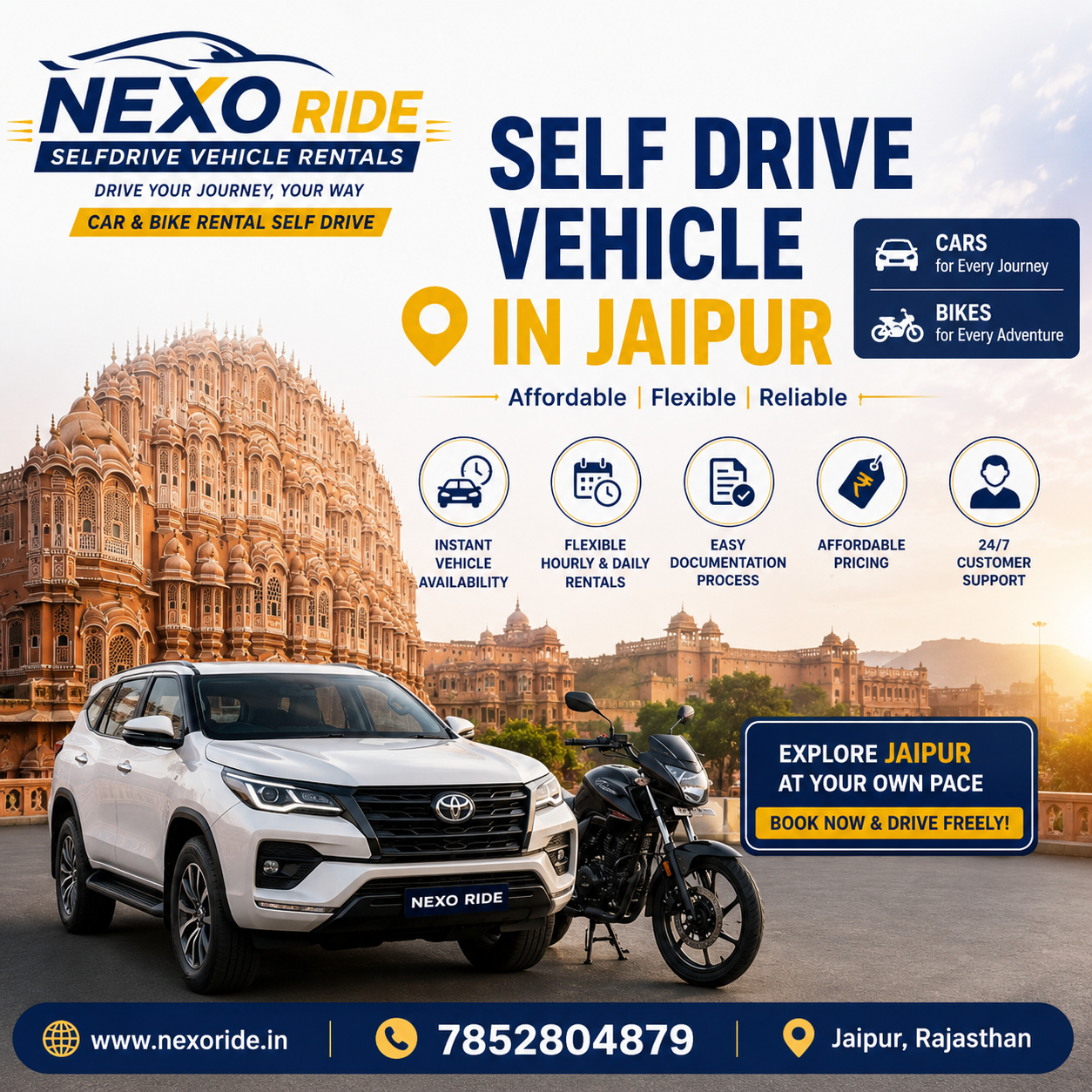 Self Drive Car Rental in Jaipur