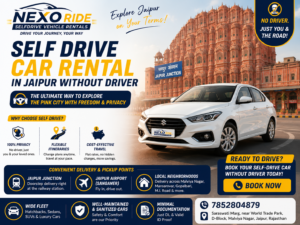 Premium self drive car rental in jaipur without driver provided by Nexo Ride.